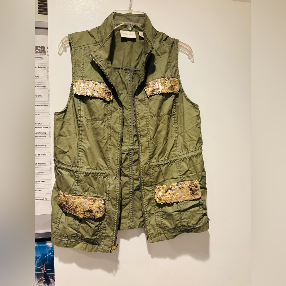Chico's Olive Green Vest